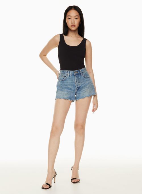 the ex-boyfriend hi-rise denim short Product Image