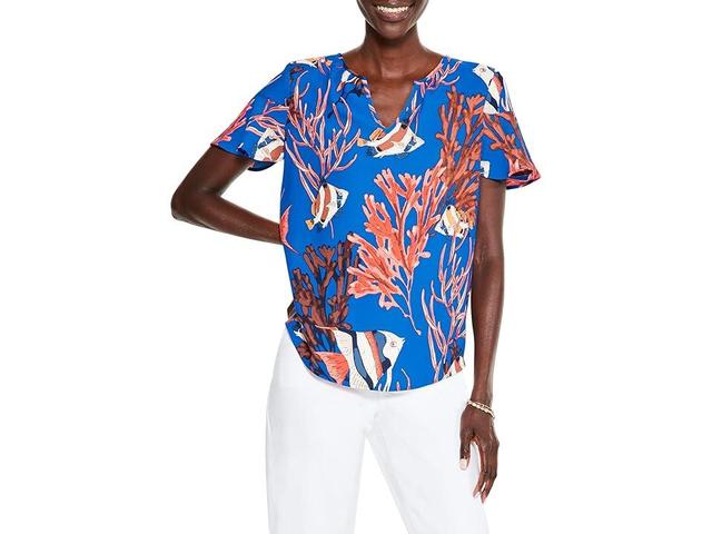 NIC+ZOE Angel Reef Tee Multi) Women's Clothing Product Image