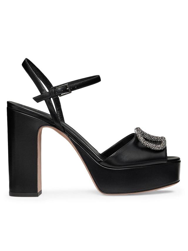 Womens VLogo Signature 115MM Platform Sandals in Calfskin Product Image