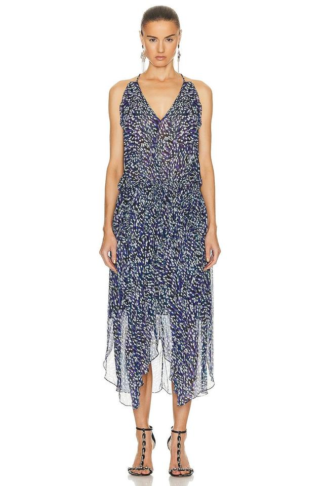 Isabel Marant Etoile Fadelo Dress in Blue Product Image