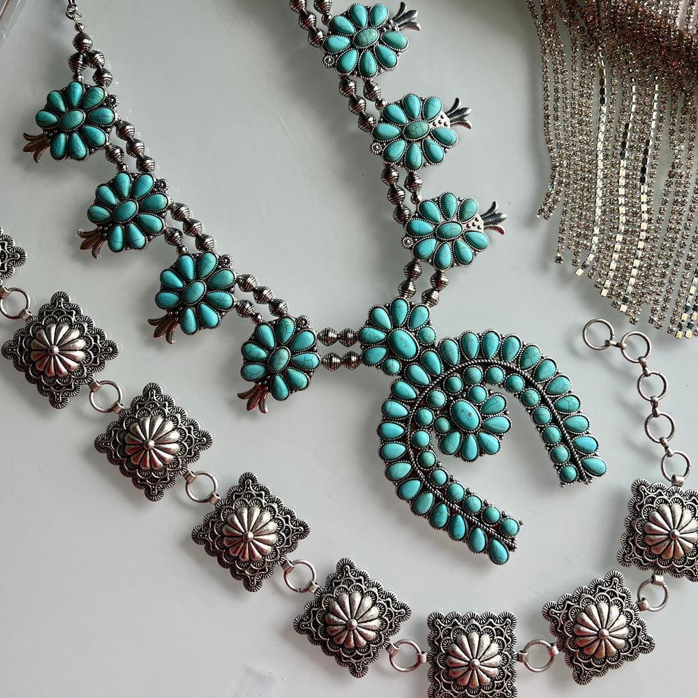 Turquoise Rodeo Squash Necklace Product Image