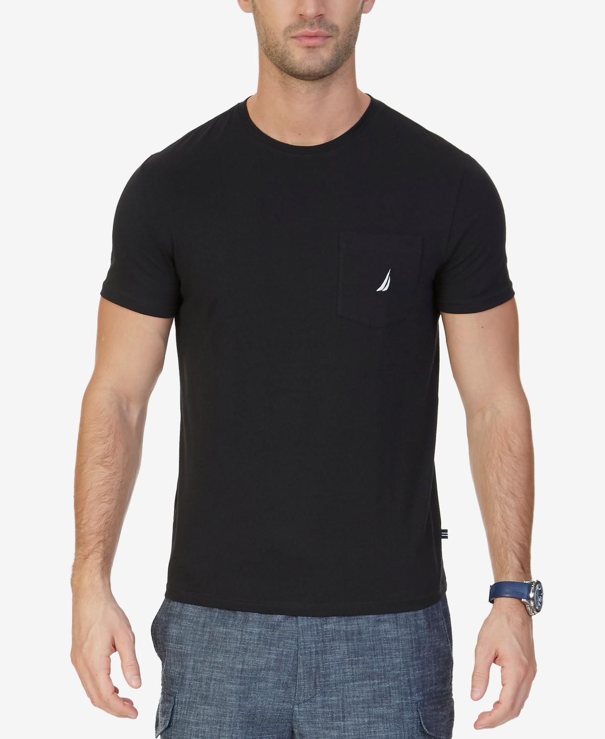 Nautica Mens Classic-Fit Solid Crew Neck Pocket T-Shirt Product Image