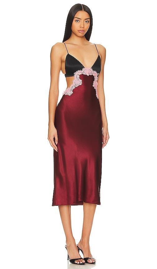 fleur du mal Silk And Lace Cutout Slip Size L, S. Product Image