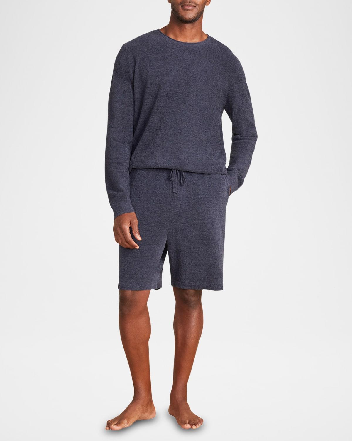 Barefoot Dreams CozyChic Ultra Lite(r) Men's Lounge Shorts (Indigo) Men's Pajama Product Image