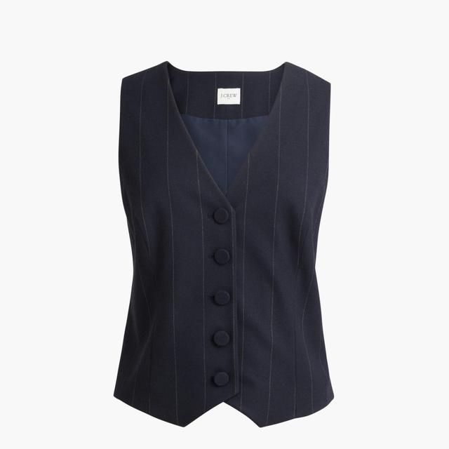 Pinstripe button-front vest Product Image