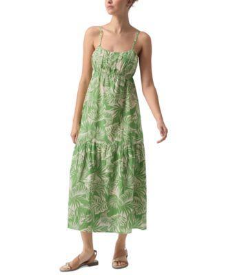 Sanctuary Womens Printed Dropped-Seam Maxi Dress Product Image