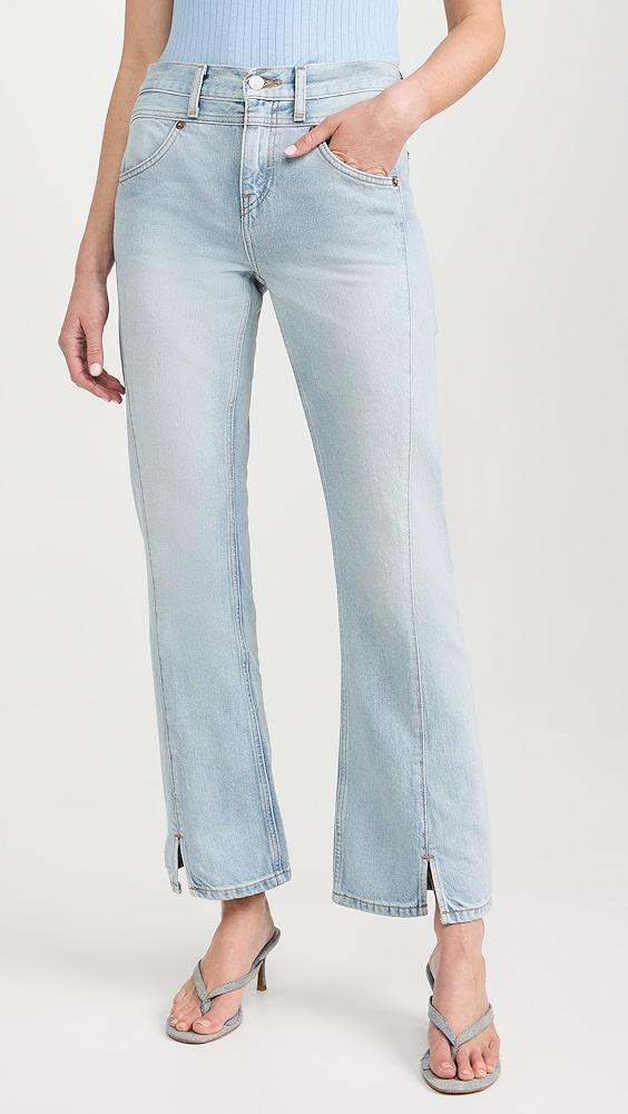 RE/DONE Mid Rise Kick Flare Jeans | Shopbop Product Image