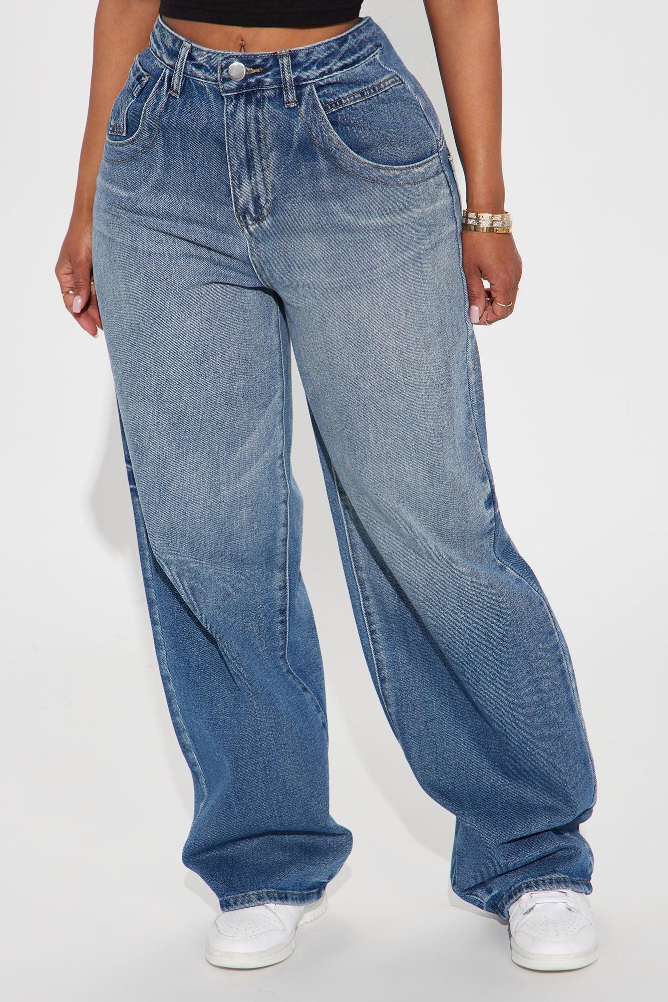 Got Something Going On Baggy Jeans - Medium Wash Product Image