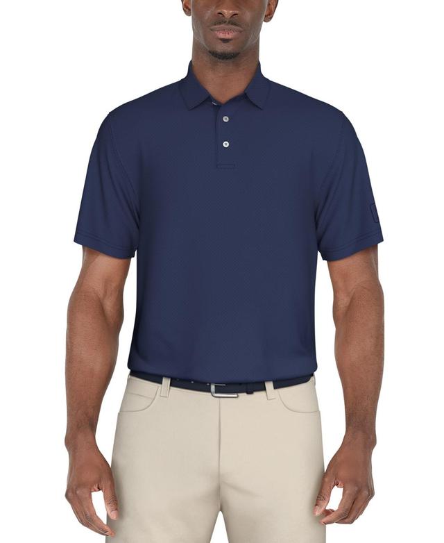 Pga Tour Mens Short Sleeve Herringbone Performance Polo Shirt Product Image