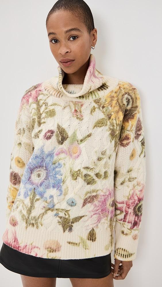 Monse Chunky Floral Sweater | Shopbop product image