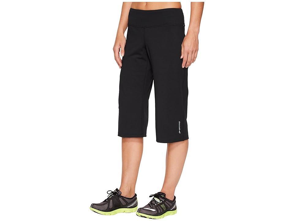 Brooks Greenlight Relaxed Capri Pants (Black) Women's Workout Product Image