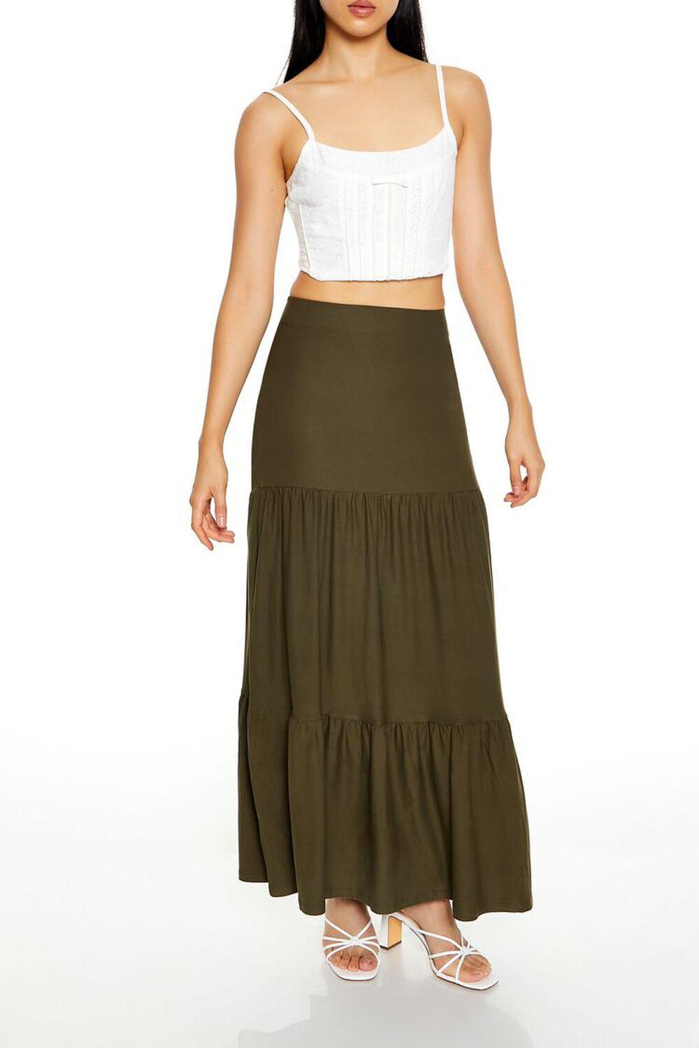 Tiered Column Maxi Skirt | Forever 21 Product Image