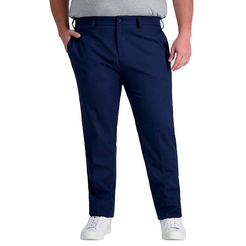 Big & Tall Haggar Cool Right Performance Flex Pants, Mens Blue Product Image