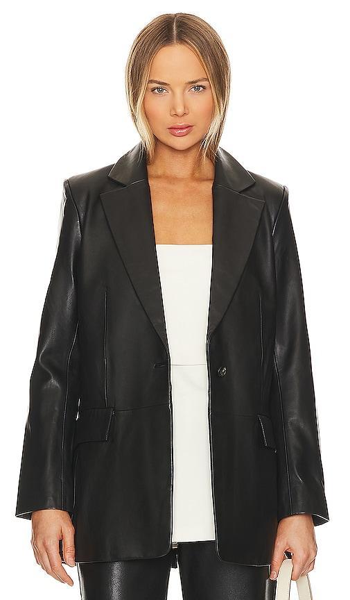 Leather Blazer Product Image