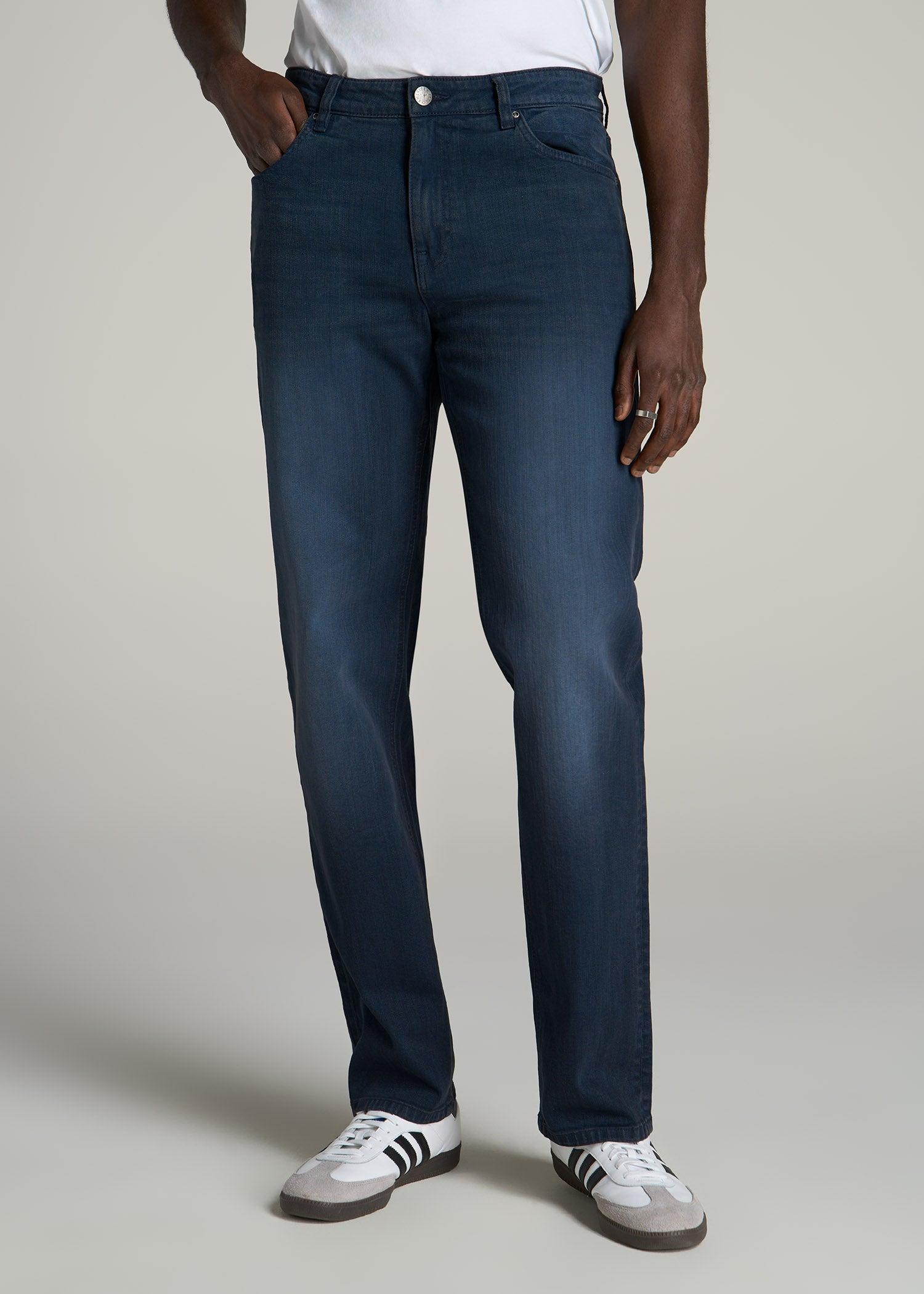 J1 STRAIGHT LEG Jeans for Tall Men in Faded Blue Black product image