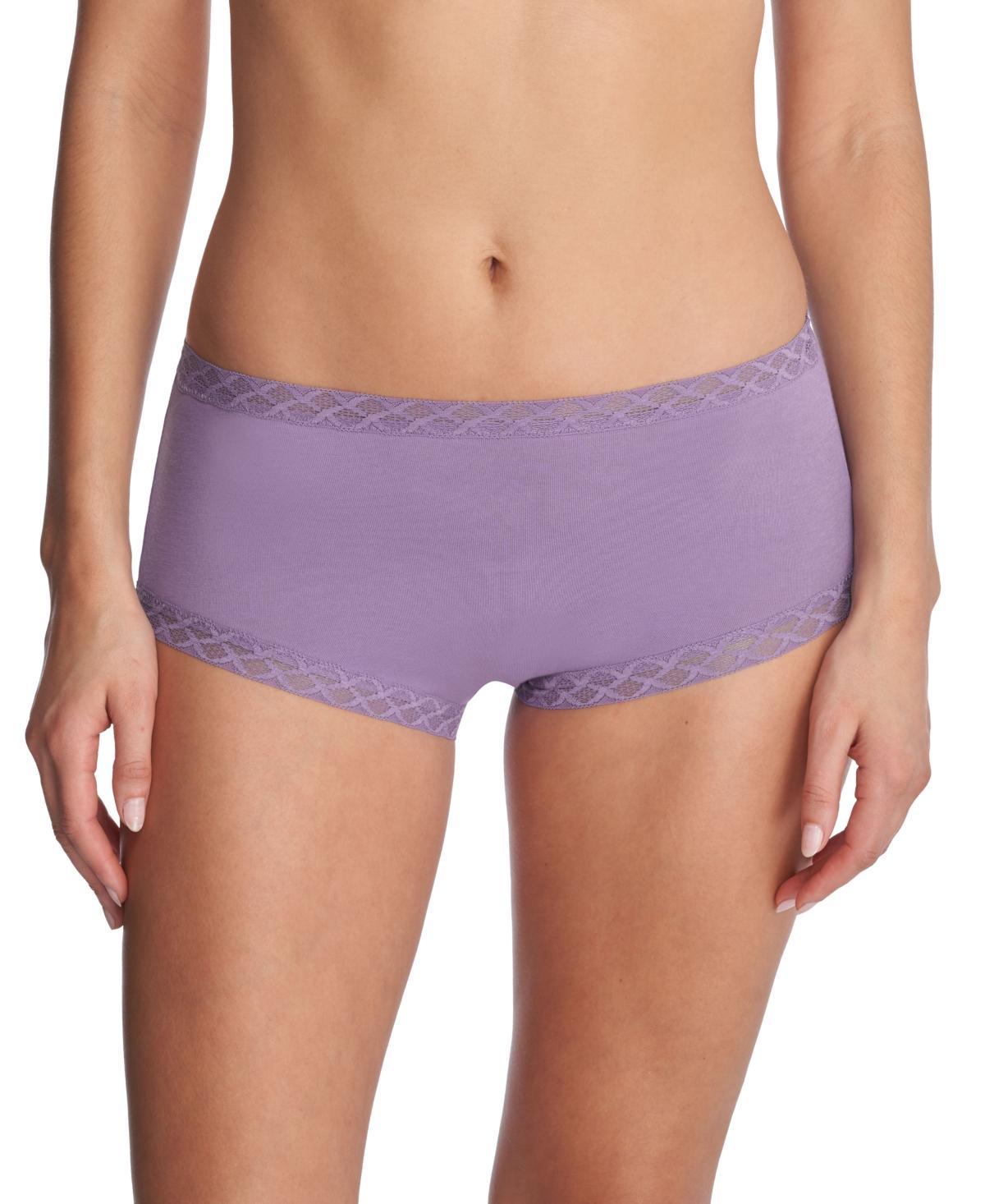 Natori Bliss Lace-Trim High Rise Cotton Brief 755058 Product Image