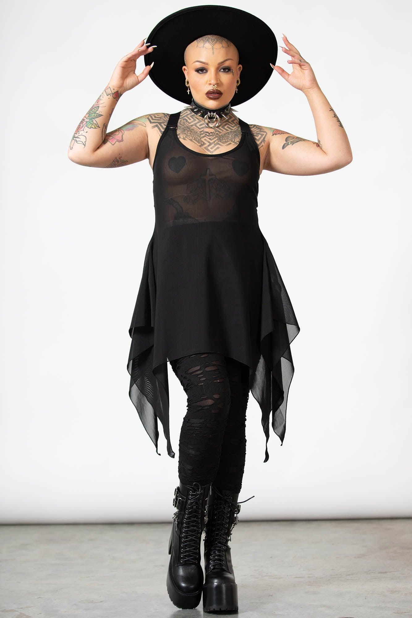 Lilith's Blood Mesh Tunic Vest Female Product Image