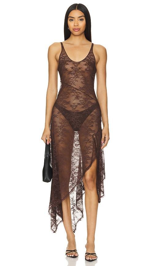 Adonia Lace Midi Dress Product Image