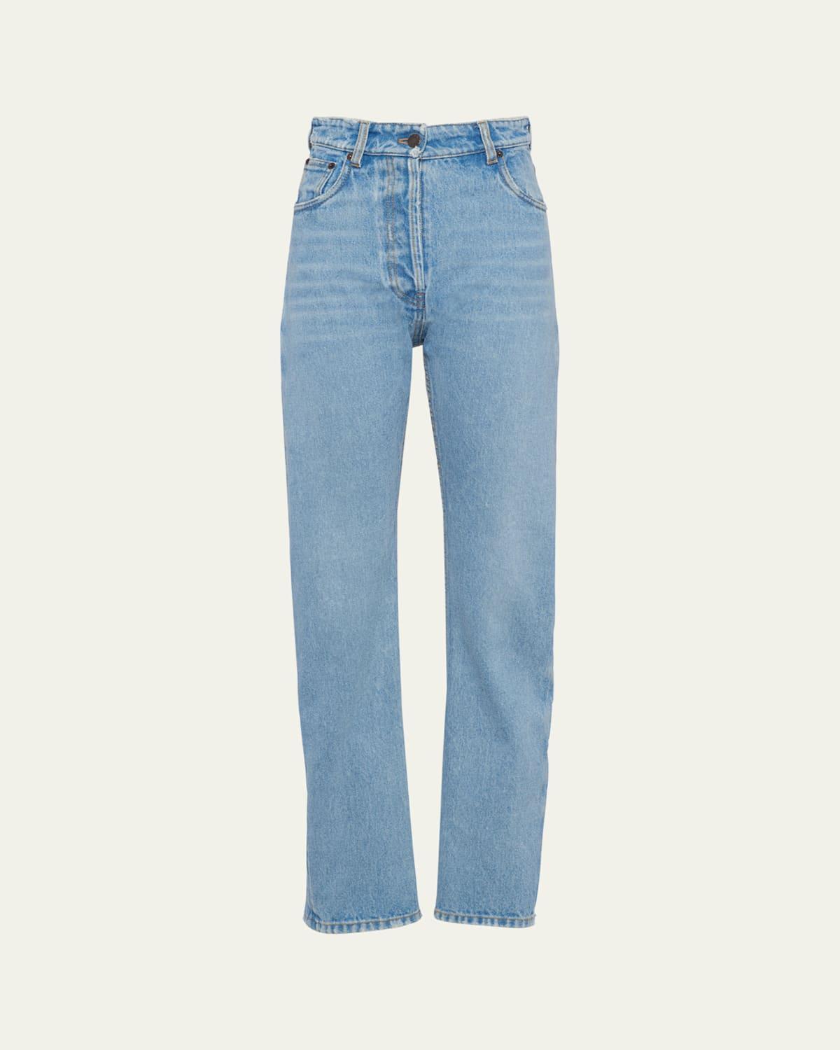 Womens Five-Pocket Denim Jeans Product Image