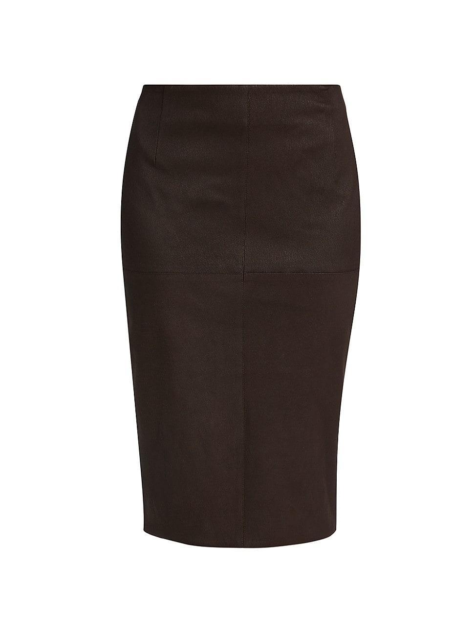 Womens Leather Pencil Skirt Product Image