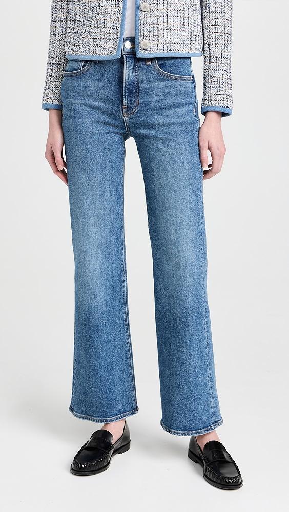 Veronica Beard Jean Crosbie Wide Leg Loafer Jeans | Shopbop Product Image