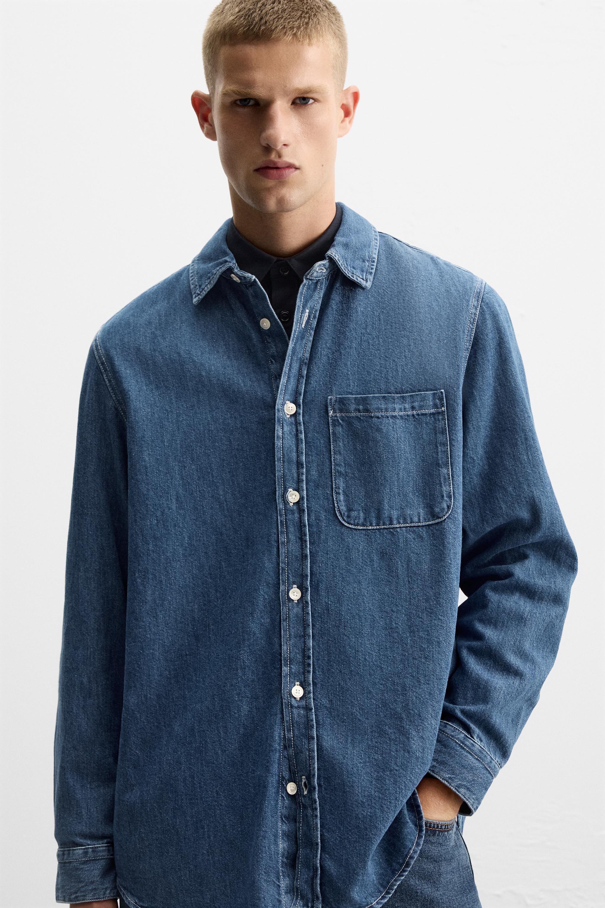 WASHED DENIM SHIRT Product Image