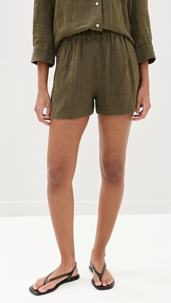 Jenni Kayne Linen Logan Shorts | Shopbop Product Image