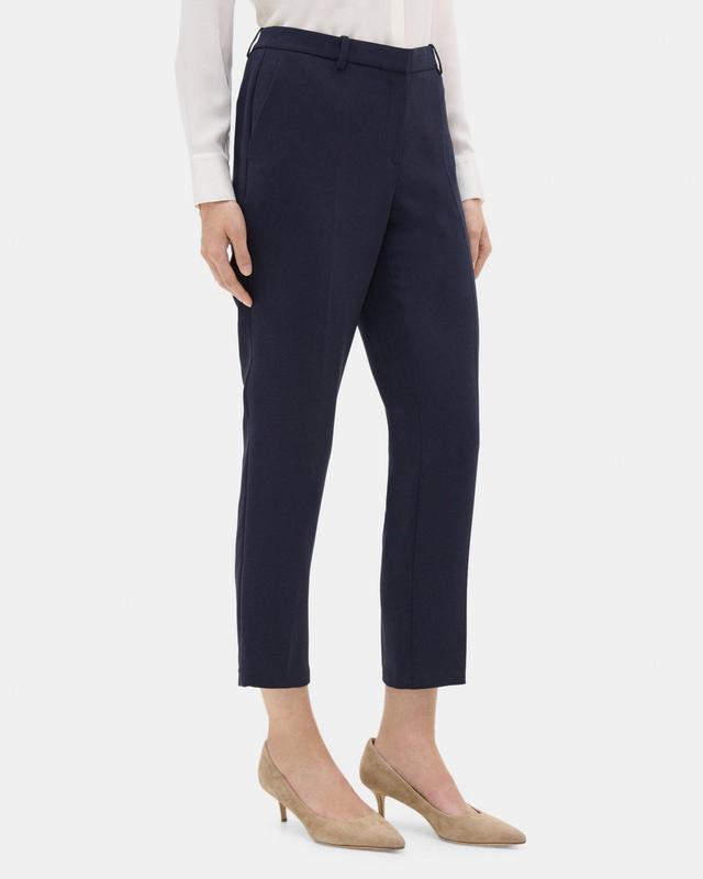 Slim Cropped Pant in Crepe Product Image