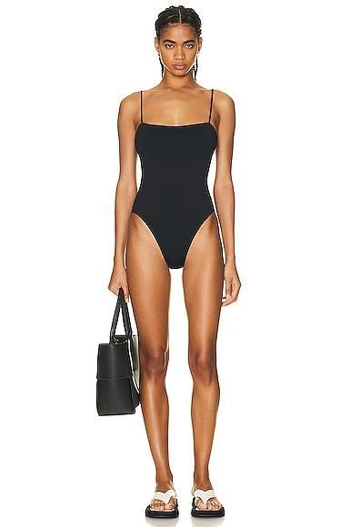 WARDROBE.NYC One Piece Swimsuit in White Product Image