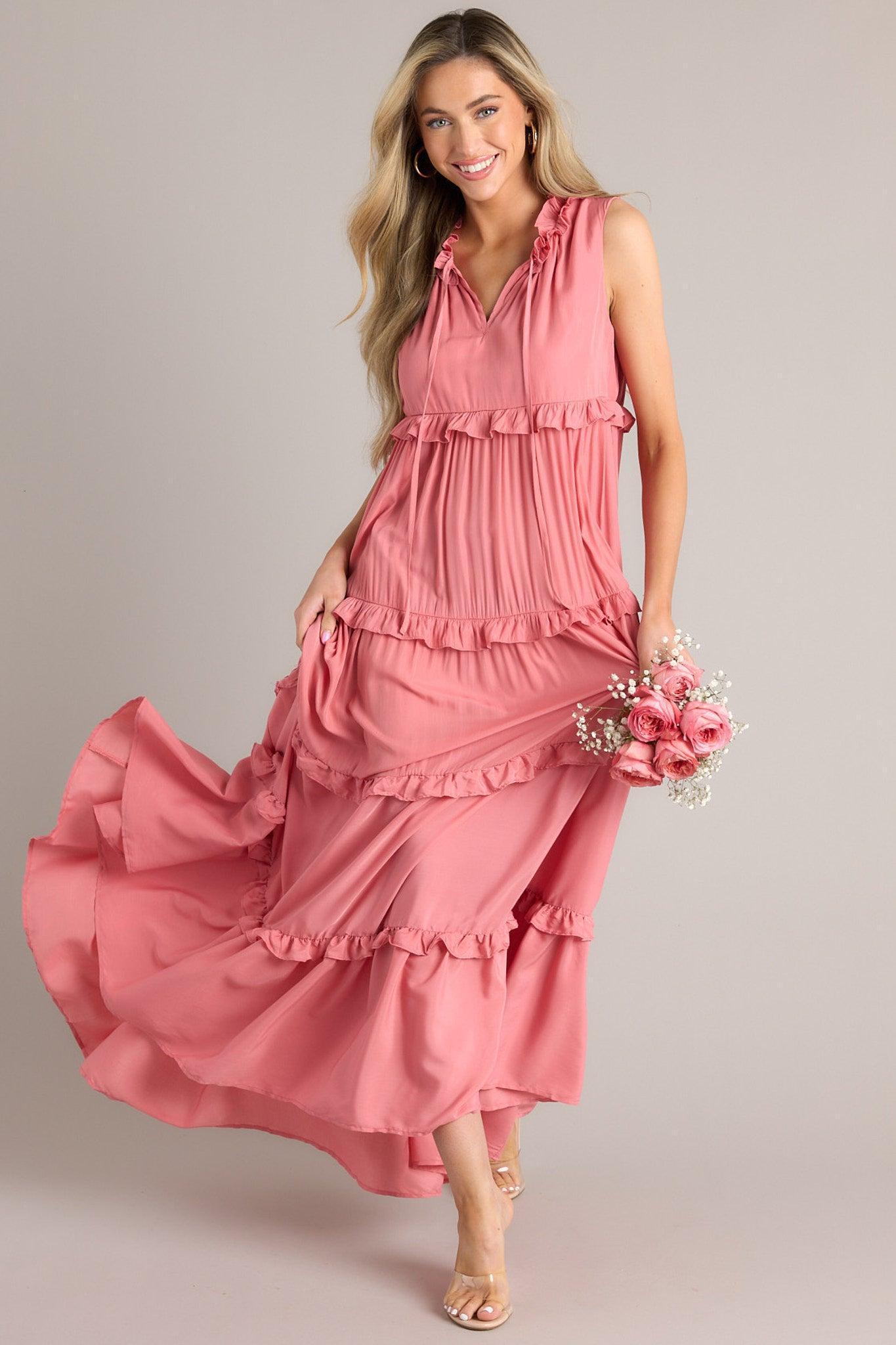 When I Look At You Peony Maxi Dress Product Image