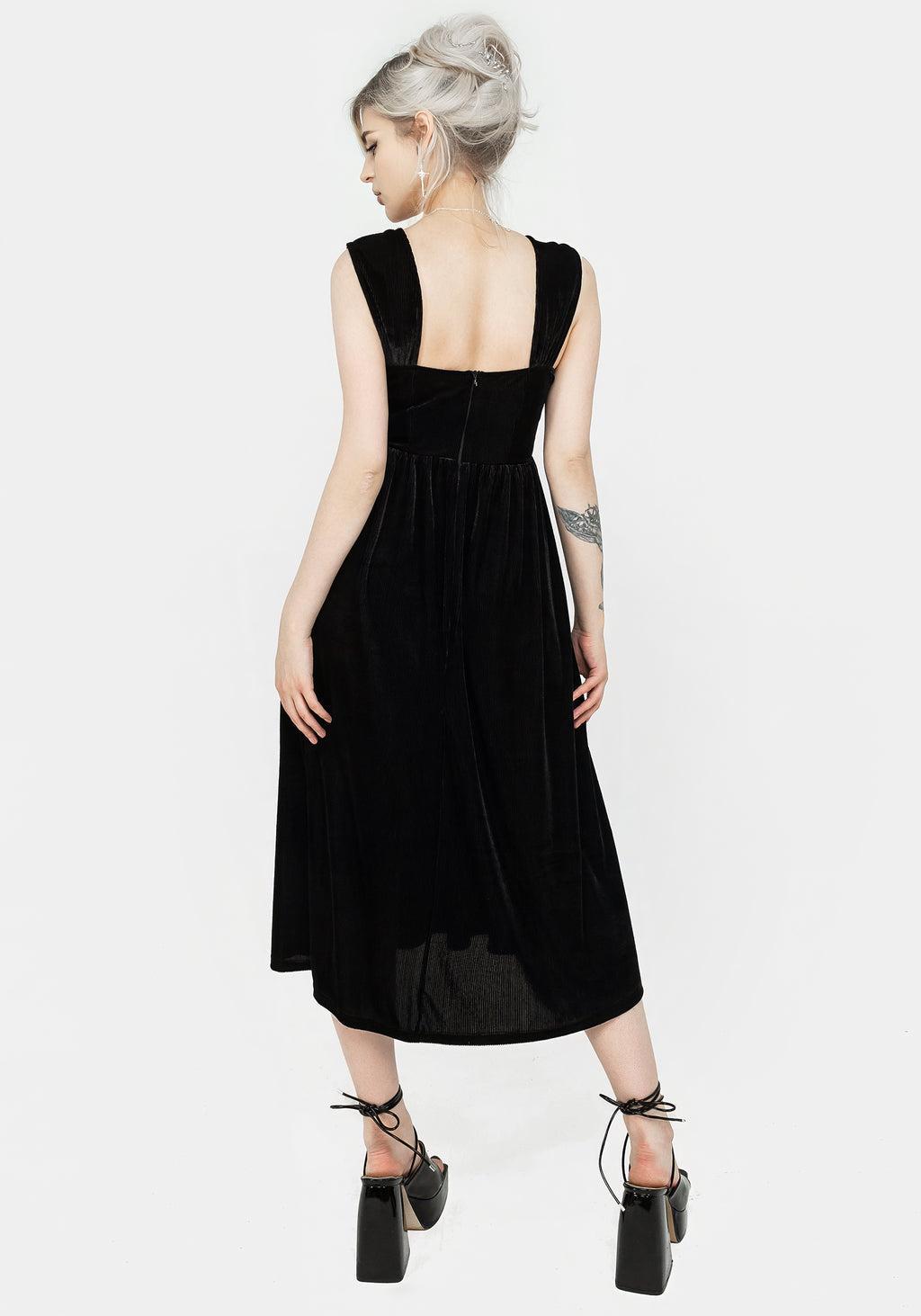 Heartless Zip Front Midi Dress Product Image