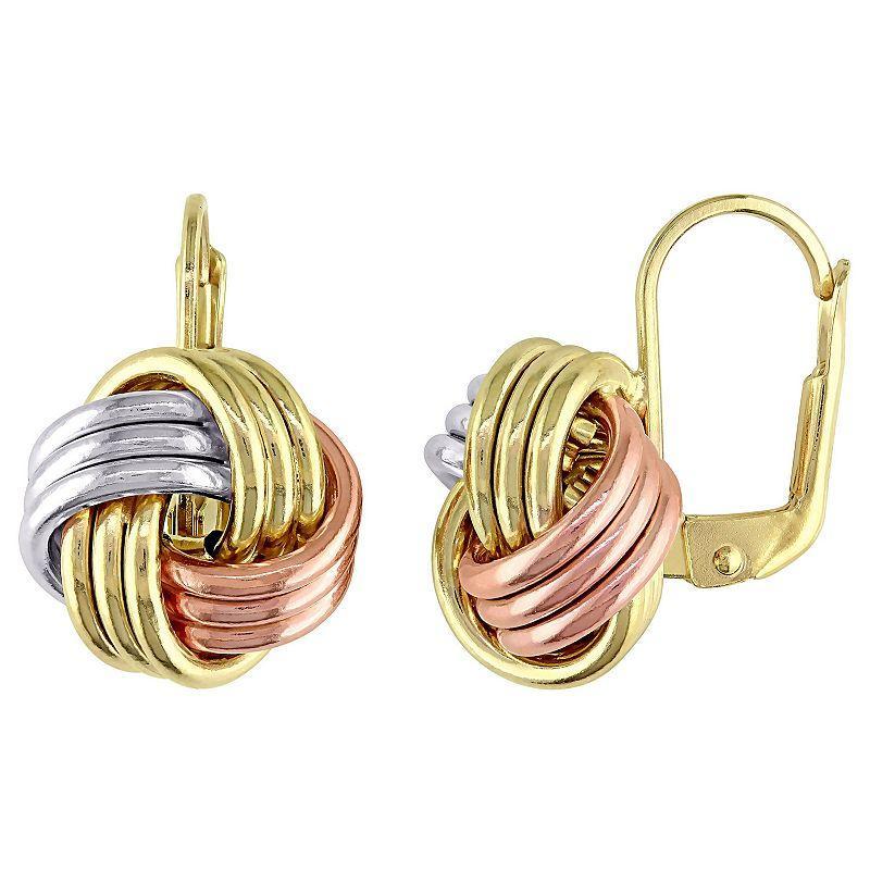 Stella Grace Entwined Love Knot Earrings, Womens, Multicolor Product Image