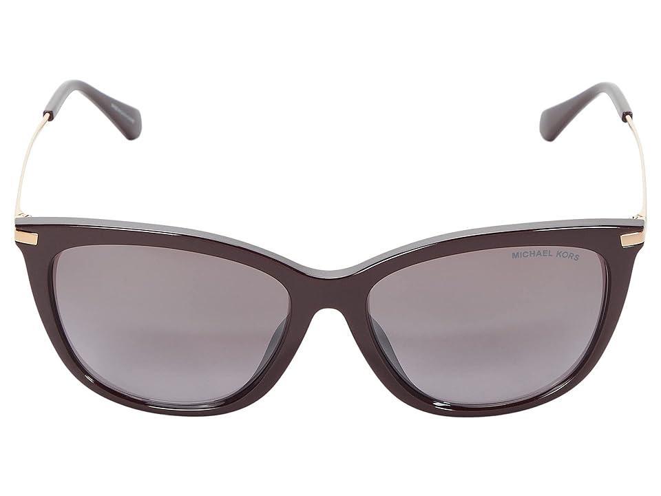 Michael Kors 56 mm MK2150U Dublin (Cordovan Pearlized/Cordovan Gradient) Fashion Sunglasses Product Image