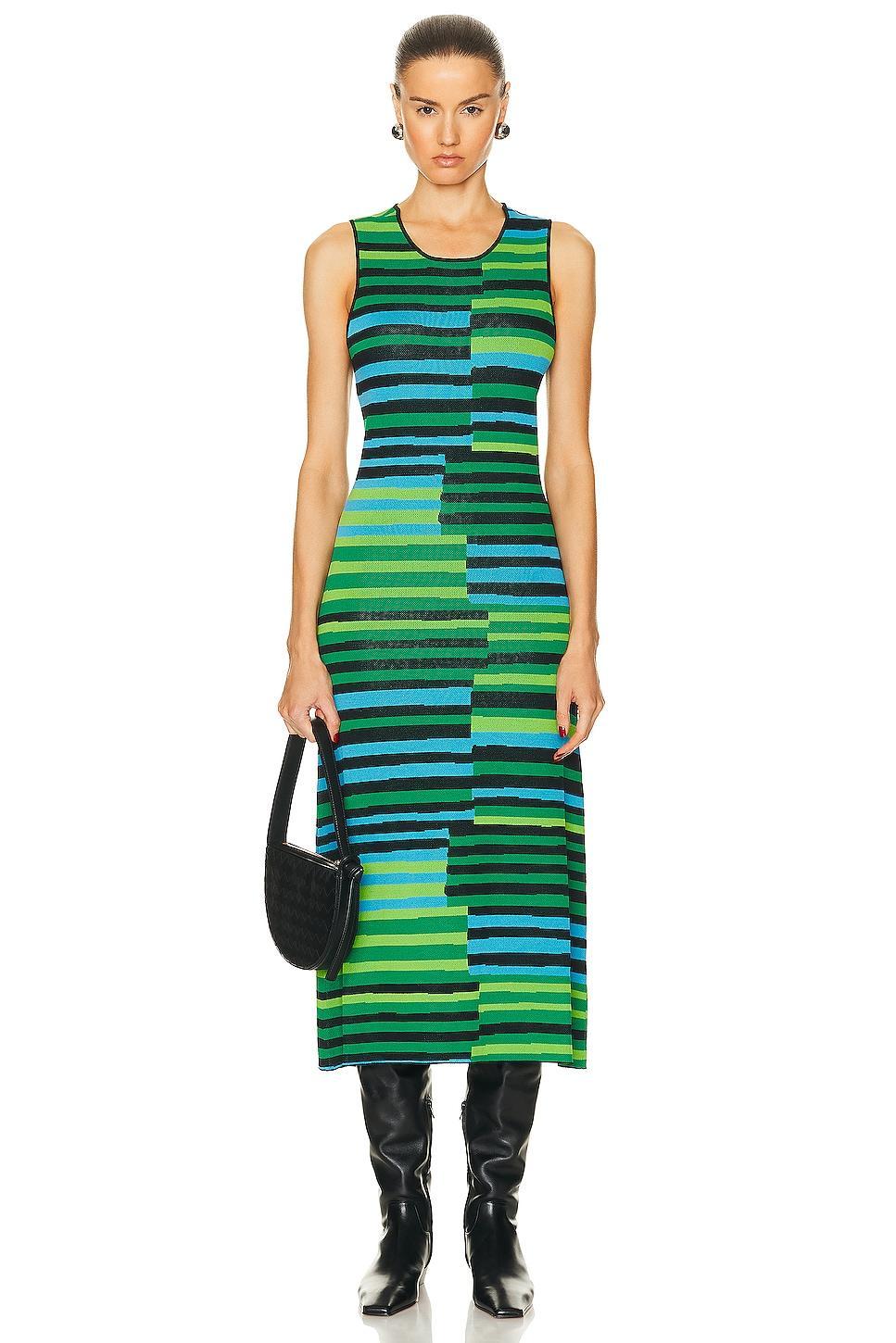 Simon Miller Sleeveless Axon Dress in Green Product Image