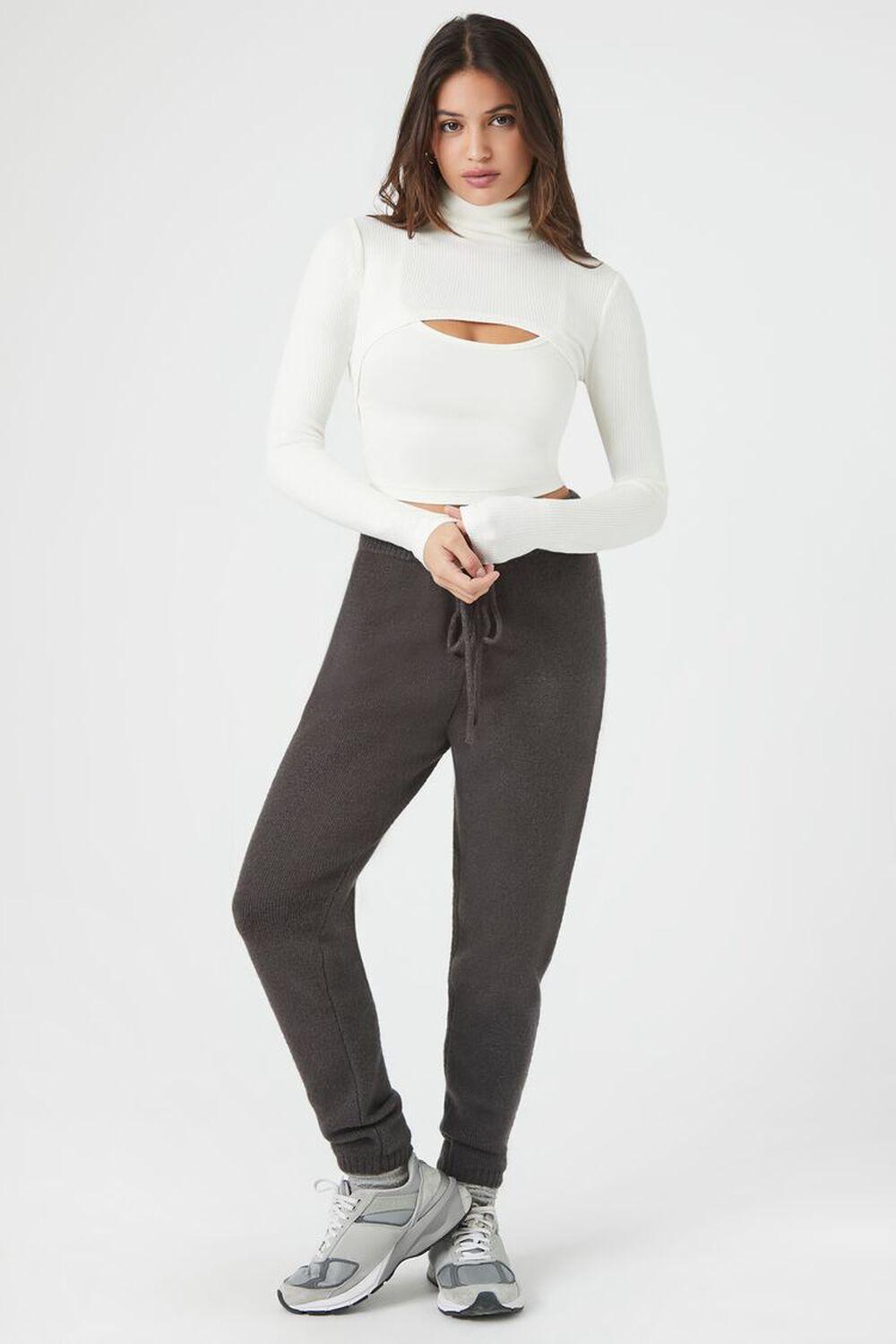 Sweater-Knit Drawstring Joggers | Forever 21 Product Image