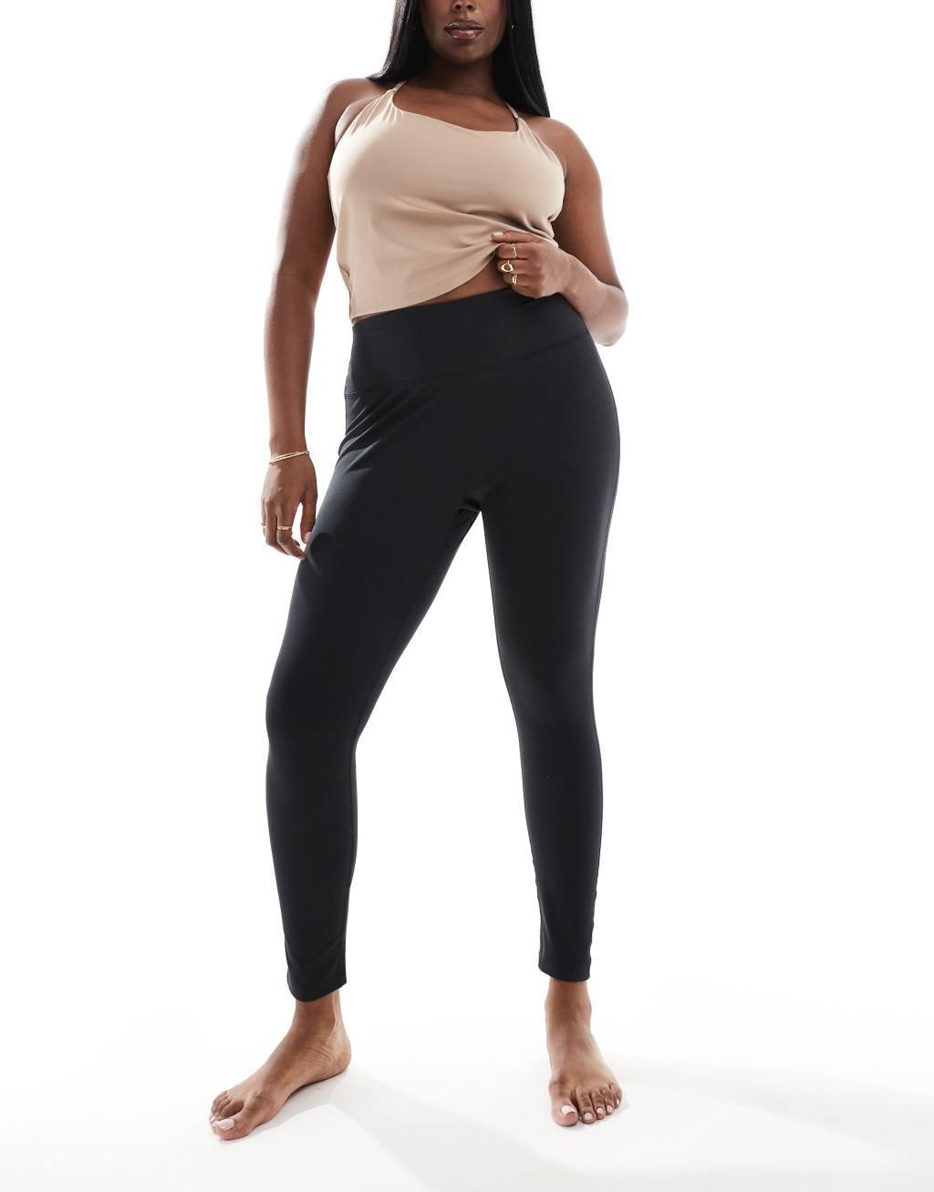 ASOS 4505 Curve Icon yoga soft touch gym leggings in black Product Image