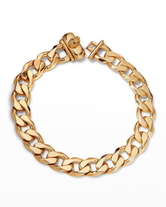 Mens 24K Gold Cuban Chain Bracelet Product Image