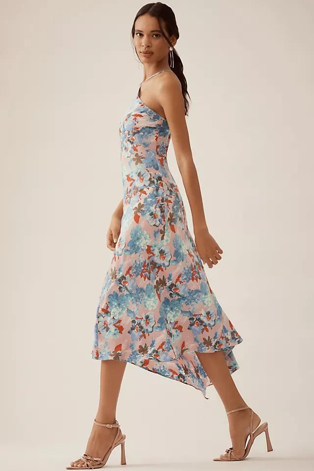 By Anthropologie Halter Slip Midi Dress Product Image