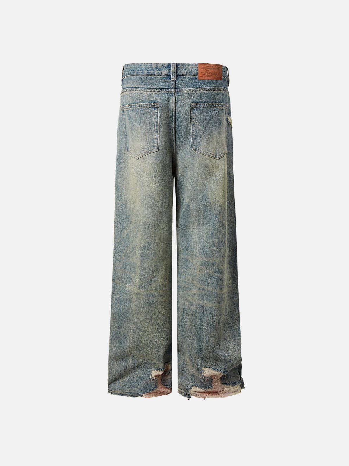 Aelfric Eden Fringe Distressed Jeans Product Image