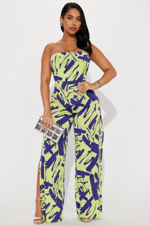 Island Sand Jumpsuit - Lime Product Image