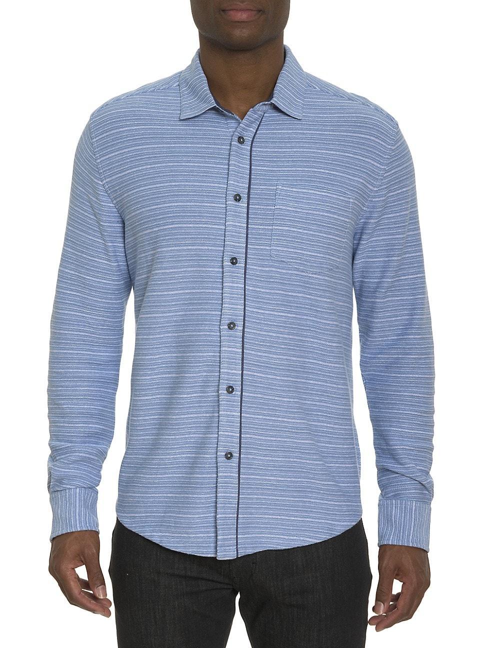 Mens Adler Striped Knit Shirt Product Image