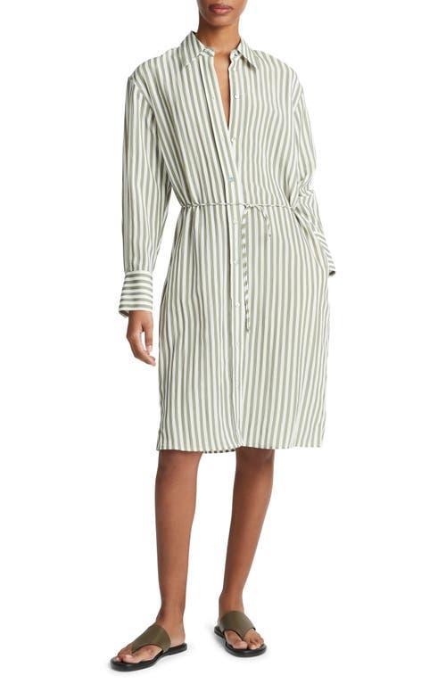 Vince Coast Stripe Tie Waist Shirtdress Product Image