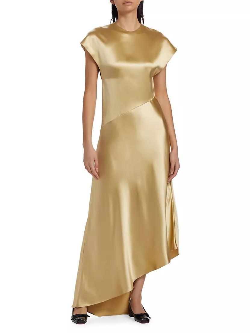 Abney Silk Asymmetric Dress Product Image