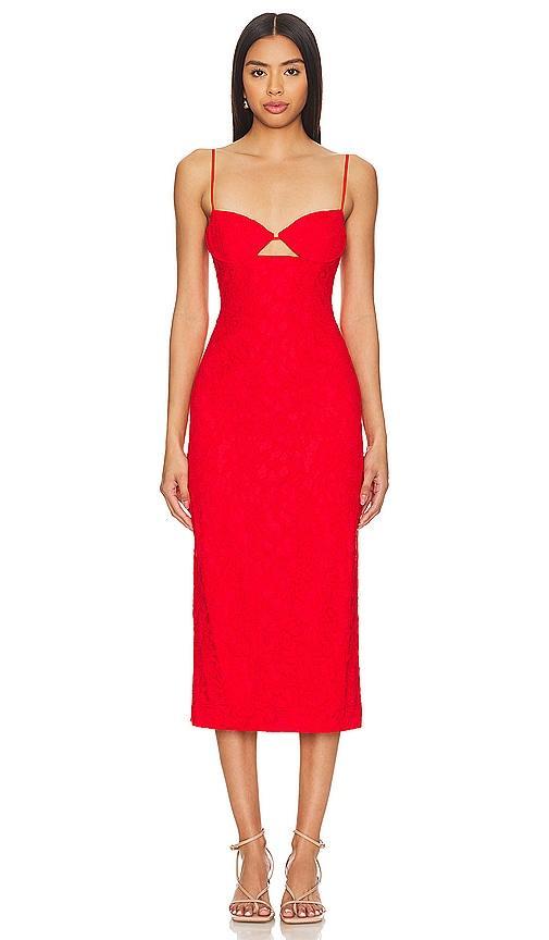 Bardot Ivanna Lace Cutout Midi Dress Product Image