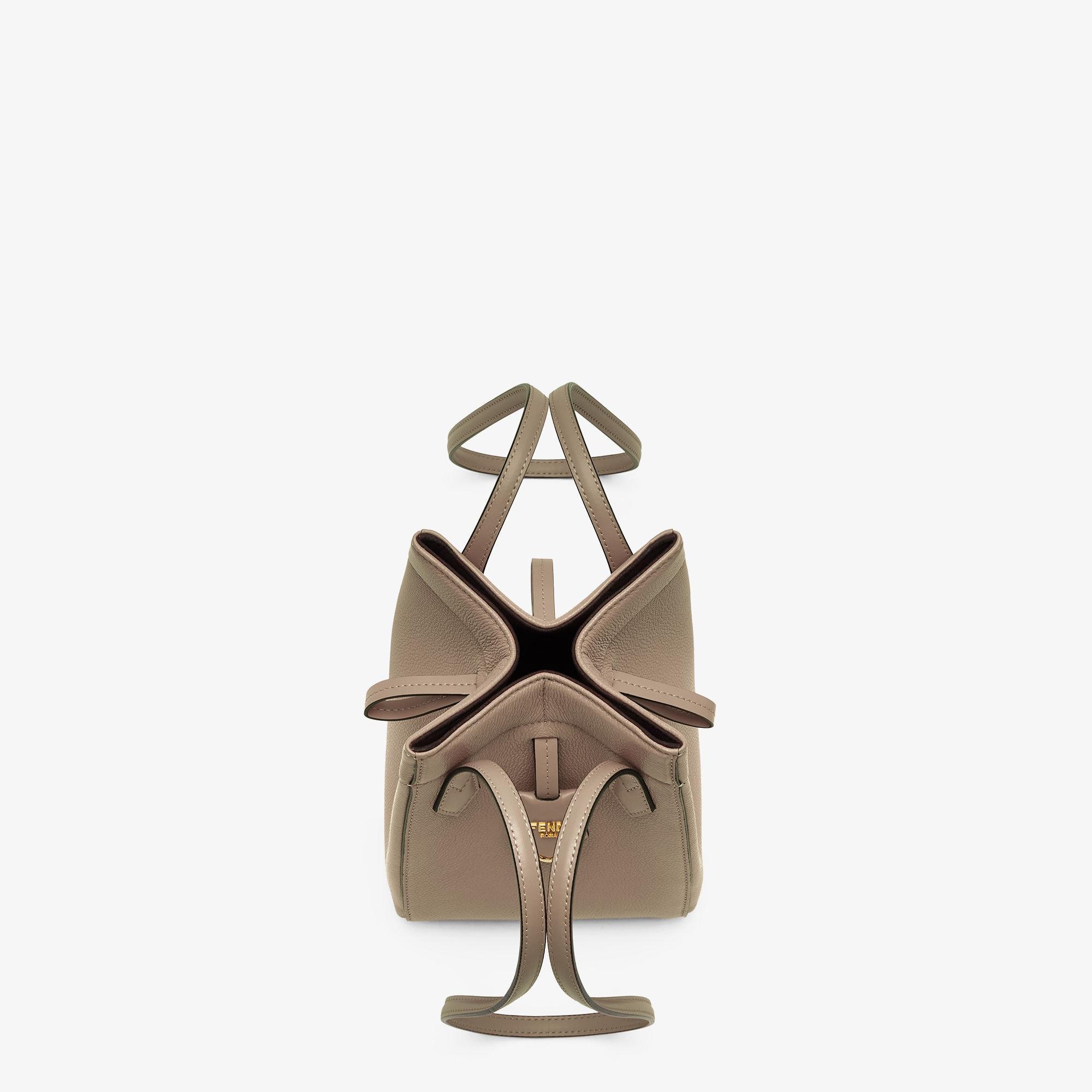 Fendi Origami MiniDove gray leather mini bag that can be transformed Product Image