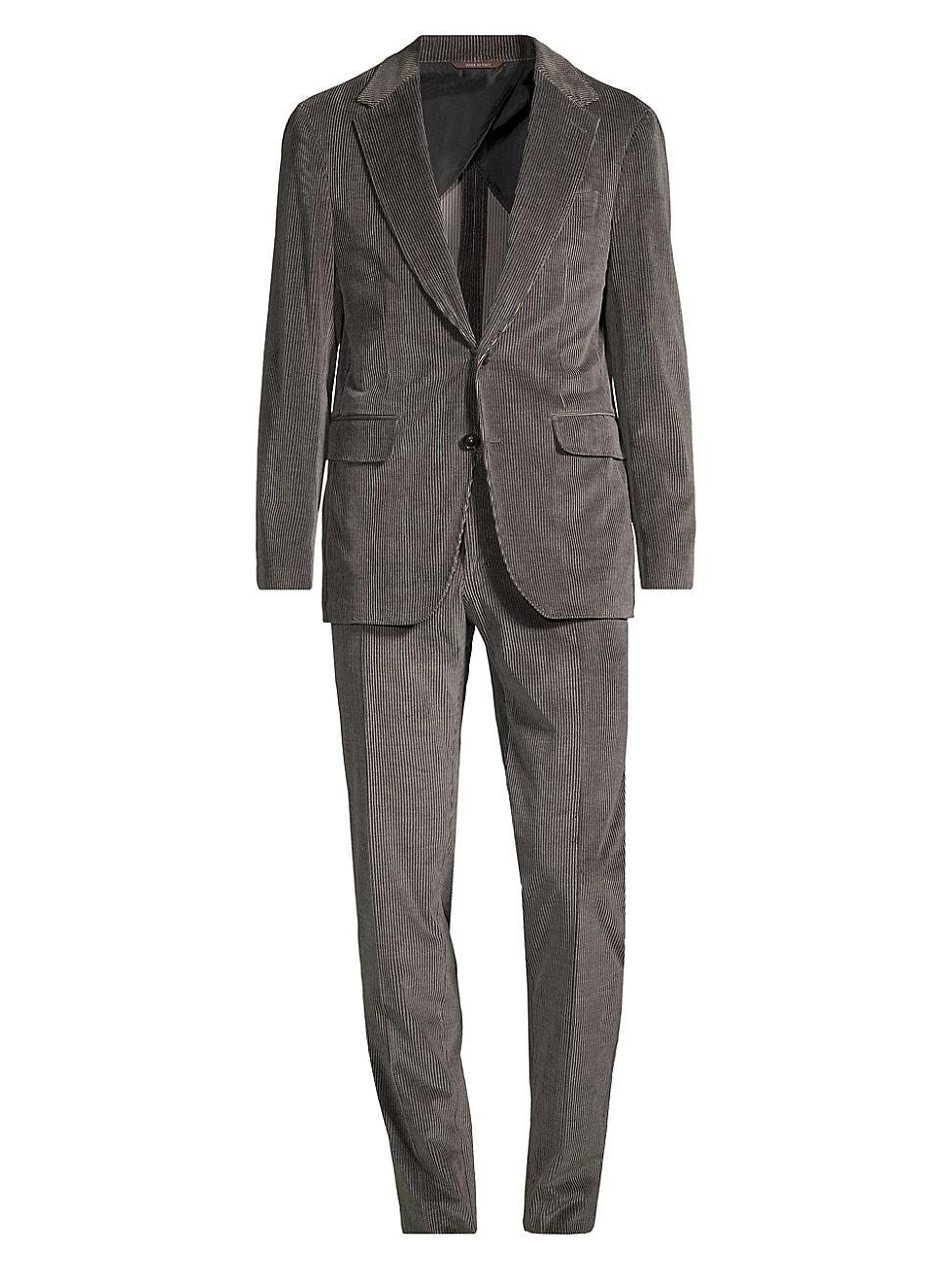 Mens Corduroy Single-Breasted Suit Product Image