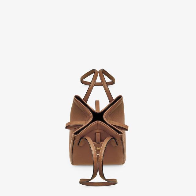 Fendi Origami MiniBrown leather mini bag that can be transformed Product Image