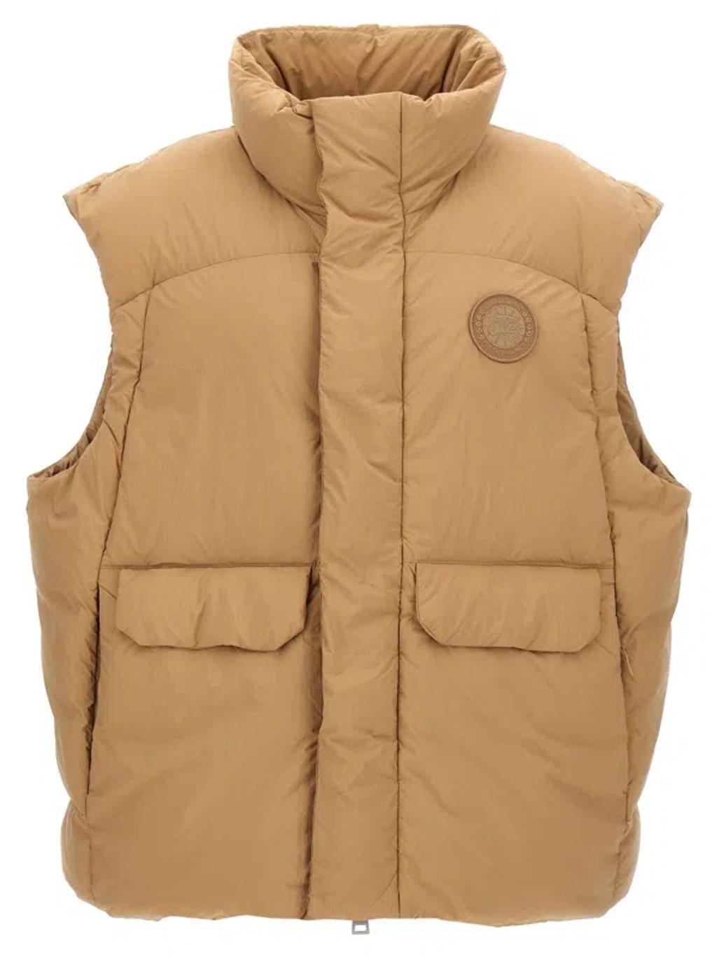 CANADA GOOSE Wilu Gilet In Beige Product Image