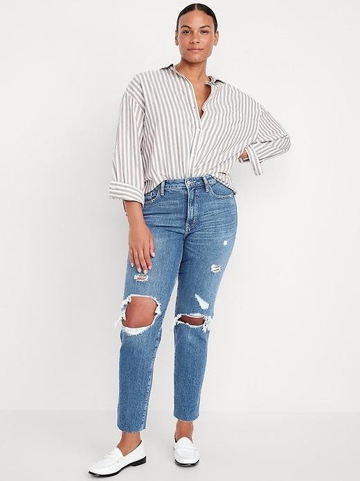 High-Waisted OG Straight Ankle Jeans Product Image