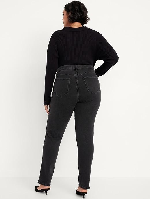 High-Waisted Vintage Slim Jeans Product Image